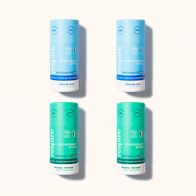 Les 4 Déodorants Solides Certifiés Bio, efficace 48h
