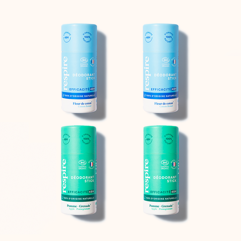 Les 4 Déodorants Solides Certifiés Bio, efficace 48h