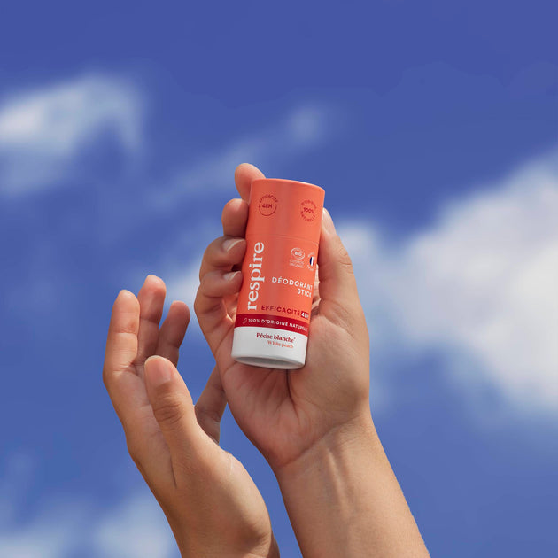 Déodorant Solide Certifié Bio efficace 48h Pêche Blanche