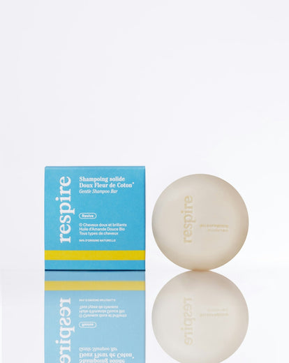 Shampoing solide doux Fleur de Coton - Respire