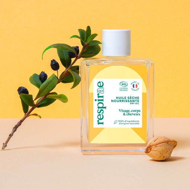 Huile sèche nourrissante Respirae certifiée Bio 50ml