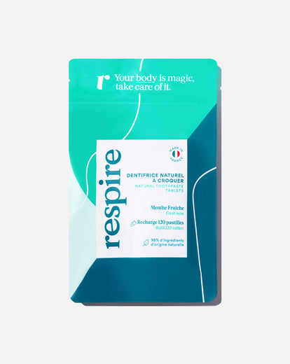 Cosmétique Solide Dentifrice Pastille Respire