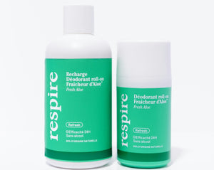 Kit Découverte Déodorant roll - on Fraîcheur d’Aloe - Respire