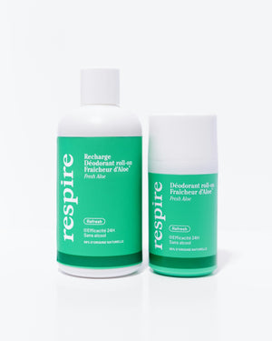 Kit Découverte Déodorant roll - on Fraîcheur d’Aloe - Respire