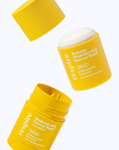 KIt Recharges Déodorant stick Douceur Monoï - Respire